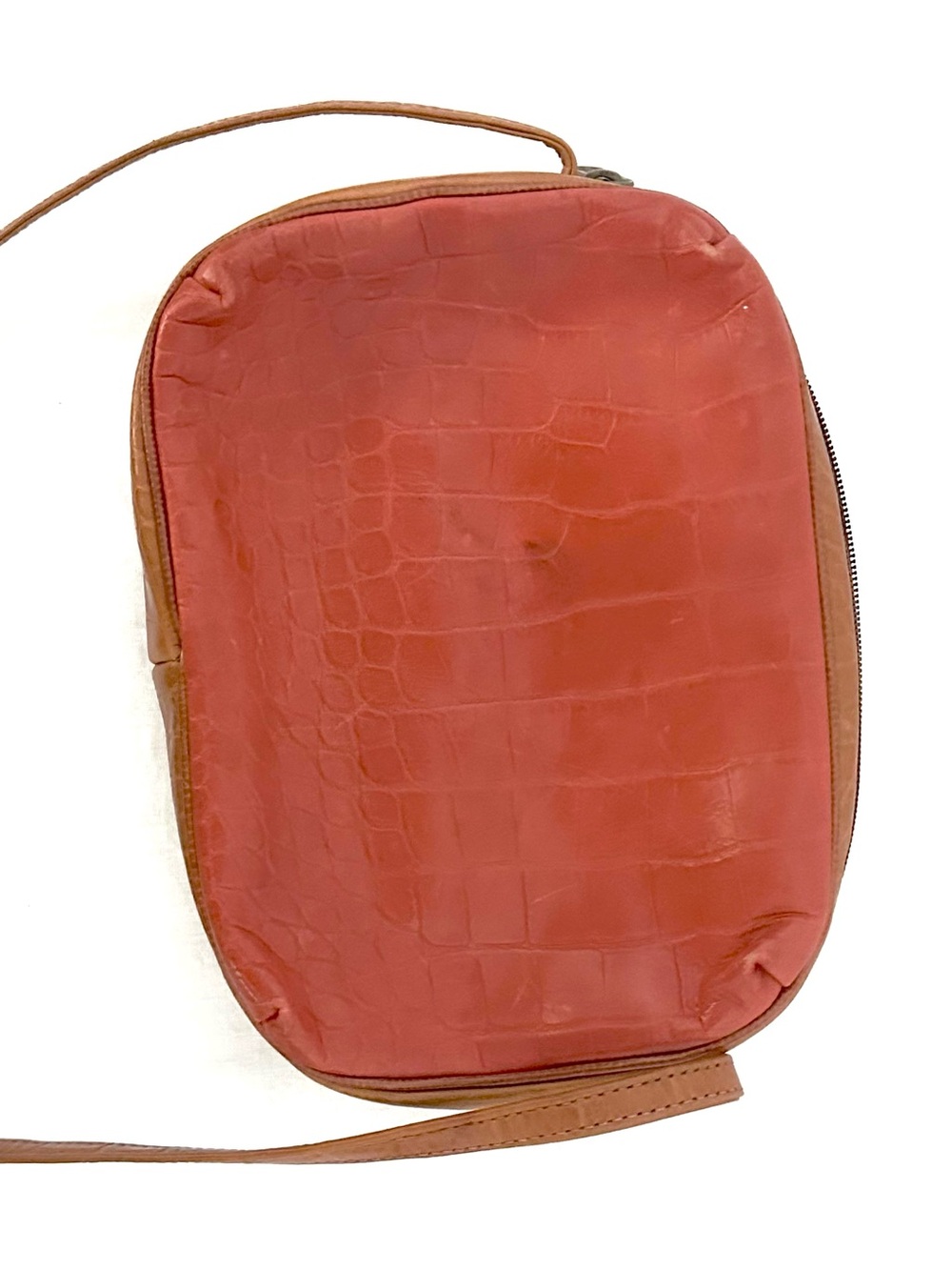 Sharif Multicolor Leather Woven Crossbody Bag in Tan, Red, Blue, Green - Picture 3 of 9